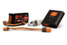 Spektrum Smart Powerstage Air Bundle / Starterset 850mAh 3S G2 LiPo Akku / S120 USB Ladegerät und Adapterkabel