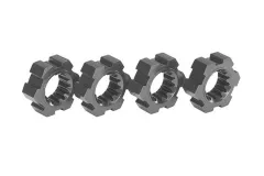 Traxxas Tuning Radmitnehmer aus Aluminium in grau 4Stück für X-Maxx 1/7 und Funco 1/6