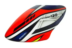 Microheli Airbrush Fiberglass Red Transformer Haube für Blade InFusion 120