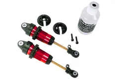 Traxxas Tuning GTR Dämpfer L in rot mit Teflon und TiN beschichtet 2Stück für Ford Raptor, Rustler, Slash und Stampede 1/10