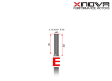 Xnova Ersatzteil Shaft/Welle für Brushless Motor 4020 Type E 6mm Welle mit 30mm Länge