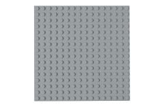 STS Grundplatte Hellgrau Unterbaubar 16x16 Noppen, 12,8cm x 12,8cm