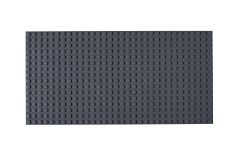 STS Grundplatte Dunkelgrau Unterbaubar 16x32 Noppen, 12,8cm x 25,6cm