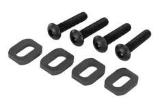 Traxxas Tuning Motorhalter Scheiben aus Stahl in schwarz 4Stück für X-Maxx 1/7 und Funco 1/6
