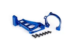 Traxxas Motorhalter aus Aluminium in Blau für TRX3461 für MAXX 1/10