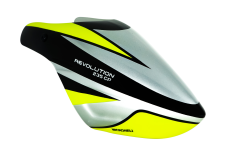 Microheli Airbrush Fiberglass Silver Knight Haube für Blade Revolution 235CP