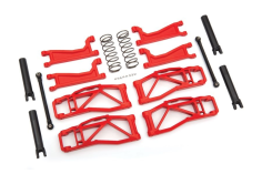 Traxxas Tuning Querlenker-Set in rot mit Spurstangen, Halbwellen und Federn (Radstand 352mm) für MAXX 1/10