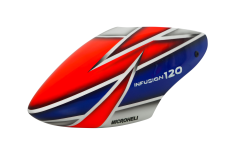 Microheli Airbrush Fiberglass Freestyle Haube für Blade InFusion 120