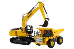 Amewi RC 2in1 Kipper und Kettenbagger Set 9-Kanal 1:24 RTR