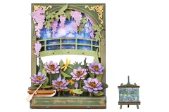 Lasercut Holzbausatz Glitzernde Seerose - 237 Teile