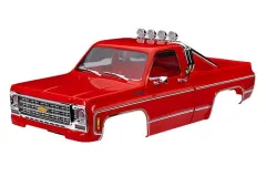 Traxxas Tuning Karosserie High Trail Chevy K10 in rot Komplett für TRX-4M 1/18