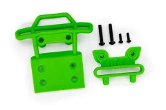 Traxxas Ersatzteile Bumper mit Halter in grün vorne für Bigfoot 1/10