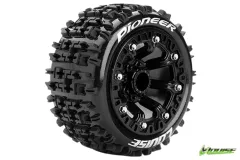 Louise Reifen ST-Pioneer soft auf 2,2 Felge in schwarz 12mm 2Stück für Traxxas E-Revo 1/16