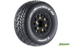Louise Reifen SC-Rocket supersoft auf Felge in schwarz 12-14-17mm 2Stück für Traxxas Slash 1/10