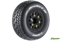 Louise Reifen SC-Rocket supersoft auf Felge in schwarz 12-14-17mm 2Stück für Traxxas Slash 1/10