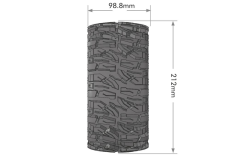 Louise Reifen X-Mallet MFT-Reifen soft auf Felge in schwarz 24mm 2Stück für Traxxas X-MAXX 1/7