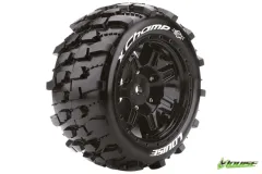 Louise Reifen X-CHAMP MFT-Reifen soft auf Felge in schwarz 24mm 2Stück für Traxxas X-MAXX 1/7