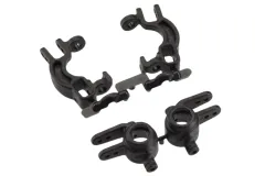 RPM Tuning Nachlaufblöcke und Lenkhebel in schwarz für Traxxas Slash 4x4 & Rustler 4x4 1/10