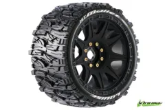 Louise Reifen MT-Mallet MFT soft auf Felge in schwarz 17mm 2Stück für Traxxas MAXX und Sledge 1/10