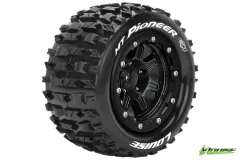 Louise Reifen MT-Pioneer MFT soft auf BL-Felge in schwarz 17mm 2Stück für Traxxas MAXX 1/10