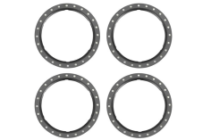 Traxxas Tuning Pro Scale Beadlock Ringe aus Aluminium in Grau 4Stück für Maxx-Slash 1/8 und UDR 1/7