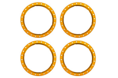 Traxxas Tuning Pro Scale Beadlock Ringe aus Aluminium in Orange 4Stück für Maxx-Slash 1/8 und UDR 1/7