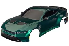 Traxxas Tuning Ford Mustang Karosserie in Grün mit Anbauteilen für 4-TEC 1/10