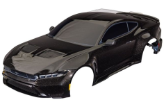 Traxxas Tuning Ford Mustang Karosserie in Schwarz mit Anbauteilen für 4-TEC 1/10