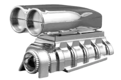 RPM Shotgun Style Mock Intake und Blower für die meisten 1/8 bis 1/12 Scale Karosserien