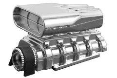 RPM Motorblock Attrappe in Chrome