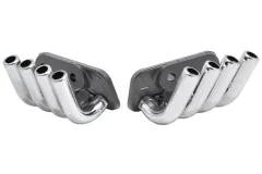 RPM Tuning Zoomies Karosserie Zubehör Seiten-Auslass-Auspuff-End-Rohre in chrome für 1:10