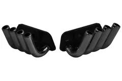 RPM Tuning Zoomies Karosserie Zubehör Seiten-Auslass-Auspuff-End-Rohre in schwarz für 1:10