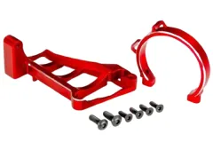 Traxxas Tuning Motorhalter aus Aluminium in Orange für TRX3483 Motor für Maxx-Slash und Sledge 1/8