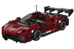 Mouldking F296 GT3 Sportwagen - 416 Teile mit stapelbarer Displaybox/Sammelbox 19,5x9,5x8,5cm