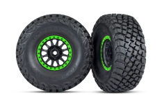 Traxxas Tuning BFGoodrich Baja KR3 Reifen auf Felgen in schwarz grün 2Stück für Unlimited Desert Racer 1/7