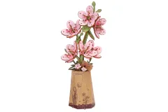 Lasercut Holzbausatz Standmodell Blume Sakura Kirschblüten - 132 Teile