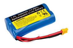 UDI RC Li-Ion Akku 7,4V 2000mAh 14,8Wh für UDI RC Li-Ion Akku 7,4V 2000mAh 14,8Wh für UDI RC Inkfish High Speed Jetski Boat