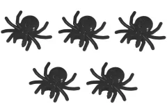 Klemmbausteine Tier Spinne in schwarz 5Stück