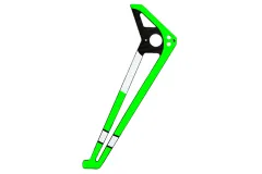 OMPHobby Ersatzteile Carbon Leitwerk Aurora Grün für M5 und M6