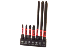 SNZO Bit Set 1/4 Zoll Kreuz Phillips 50mm PH1 3, PH2 4,5,6  100mm PH2 4,5,6 7Stück