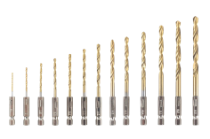 1/4 Zoll Bit Bohrerset mit Sechskantschaft / Schnellbohrkronen 1,5-6,5mm 13Stück