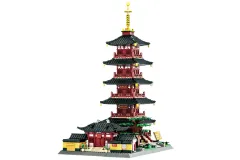 Wange Klemmbausteine Gebäude Hanshan Temple in Jiangsu un China - 1393 Teile
