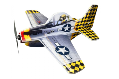 Cartoon RC Flugzeug Warbird Mustang P-51 550mm - Combo Set