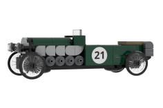 Stoneheap Klemmbausteine Little Classics Auto Green Racer - 106 Teile