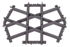 STS Klemmbausteine Eisenbahn Schiene 6-fach Kreuzung