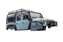 Traxxas Tuning Karosserie Defender in hellblau mit Anbauteilen für TRX-4M 1/18