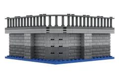 Stoneheap Klemmbausteine Hafenmodul Außenkurve - 102 Teile