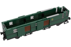 Stoneheap Klemmbausteine 2in1 Personenwagen BI-29 oder Gepäckwagen PWI-29 - 984 Teile