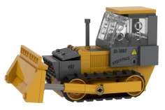 Stoneheap Klemmbausteine Baufahrzeuge Planierraupe - 154 Teile