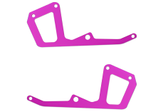OMPHobby Ersatzteile Carbon Rahmenplatten Set Hinten in Plasma Pink für M2V3 Pro